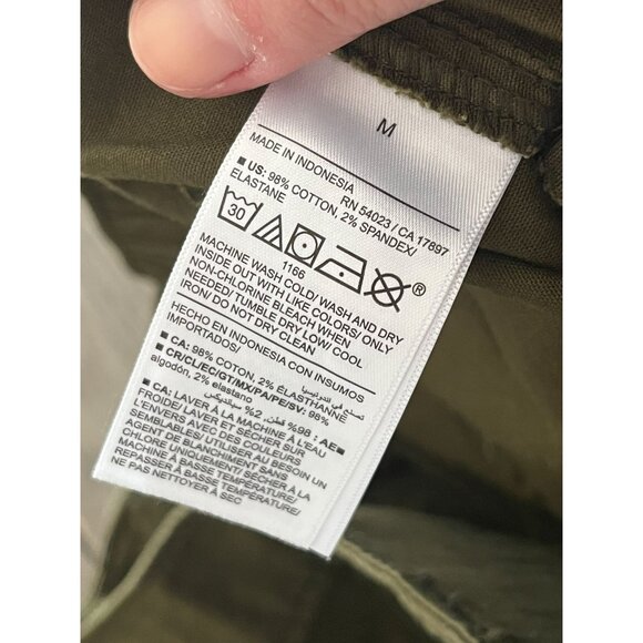 NWT Old Navy Womens OG Chino High-Rise Shorts M 3.5" Inseam Olive Green Cotton B - Picture 4 of 5